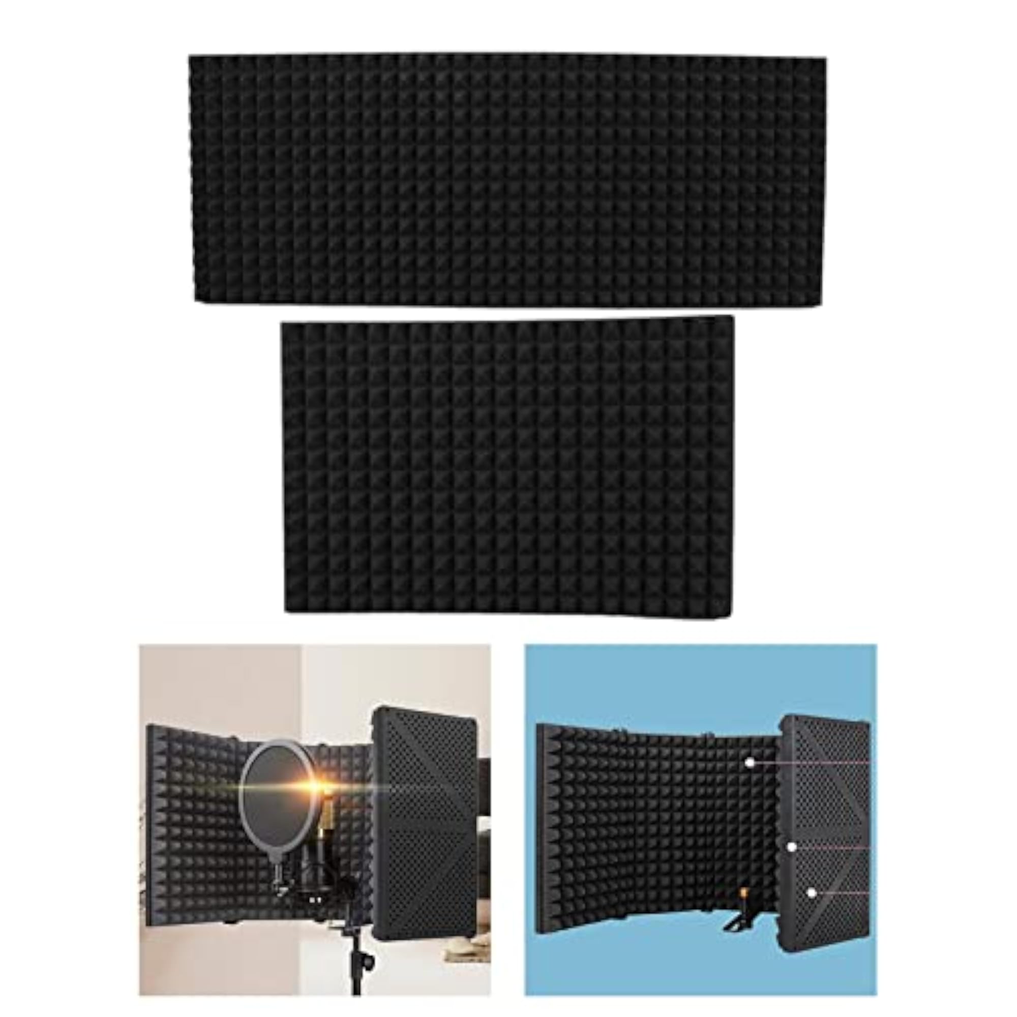 Mic Isolation Shield for Studio Recording