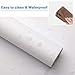 KINLO 61 * 500cm Pegatinas de Pared Muebles Vinilo Papel Adhesivo Blanco...