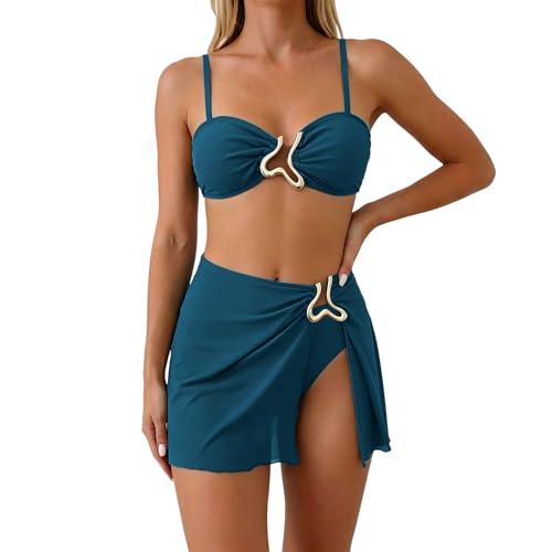 Maillot de bain tankini femme taille haute uni idéal pour vos séances de plage et spa