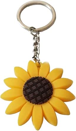 Yellow Sunflower Keychains for Sunflowers Theme Party Favors Sunflower ...