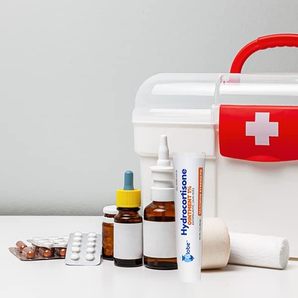 Miniatura 6 de Globe (4 unidades) Ungüento transparente de hidrocortisona de máxima resistencia al 1%, 1 oz, ungüento tópico antipicazón para enrojecimiento,