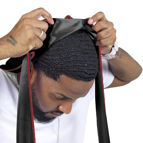 ForceWave 2 Pieces Silky Durag Pack for Men Women Waves, Premium Satin Deluxe Du-rag
