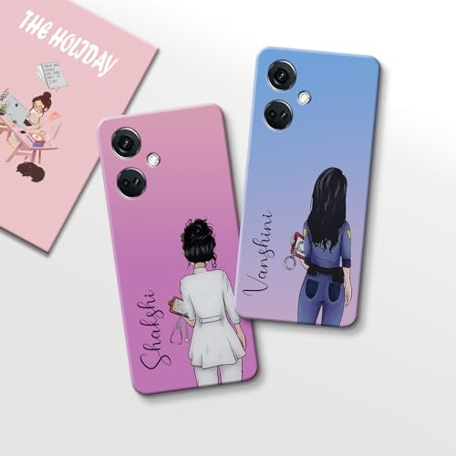 Image of COLORflow Back Cover Compatible with OnePlus Nord CE 3 5G | Professional Girl Color Customized Back Cover Compatible with OnePlus Nord CE 3 5G