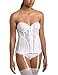 Carnival Women's Zipper Front Closure Backless Lace Corset Bra