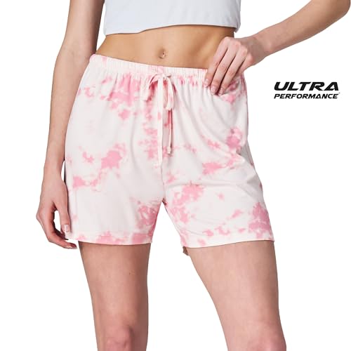 Image of Ultra Performance 3 Pack Womens Boxer Shorts Soft Pajama Sleep Lounge Short | 95% polyester, 5% spandex; moisture-wicking; ideal for sleeping, lounging, casual wear, pajama pj shorts, Yummy shorts women