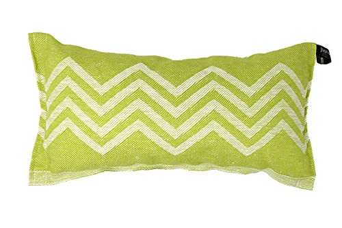 Jokipiin | 1 cojín favorito Peak, sauna, playa, hamaca, lino y algodón, fabricado en Finlandia (Fresh Green/White) Cover