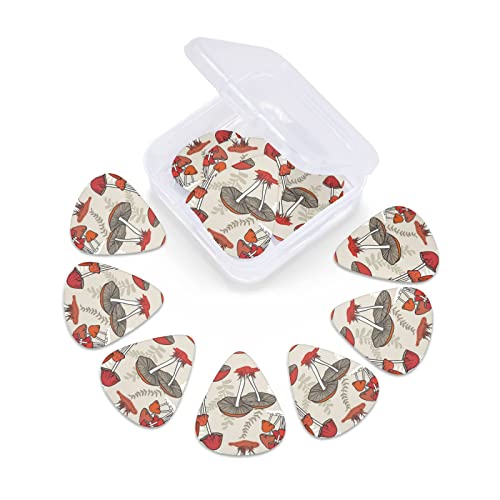 Ensemble de 12 médiators de guitare Red Mushrooms pour guitare acoustique, guitare électrique, contrebasse, ukulélé - Les Beatles, Paul McCartney, John Lennon, RIngo Starr, George Harrison Ensemble de 12 médiators de guitare Red Mushrooms pour guitare acoustique, guitare électrique, contrebasse, ukulélé – Image 7
