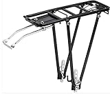 AllRight Fahrrad Gepäckträger Universalbefestigungsset Universal Aluminium Schnellspanner FahrradGepäckträger für 24-28 Zoll MTB/Rennrad Schwarz