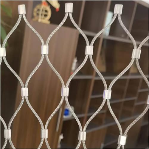 Flexibles Edelstahl-Mesh-Netz für Pflanzen, Klettern, Sicherheitsnetz für Spielplatzgeräte, stoßfest, Tierbarriere, langlebiges Gartenzaunnetz