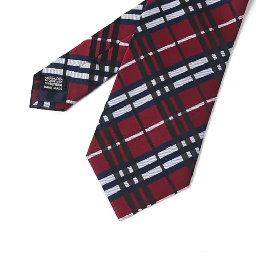 Image of Men's Tie Set with Pocket Square, Cufflinks and Gift Box | 100% microfiber; tie 59 x 3.15 in; square 10 x 10 in; gift box included