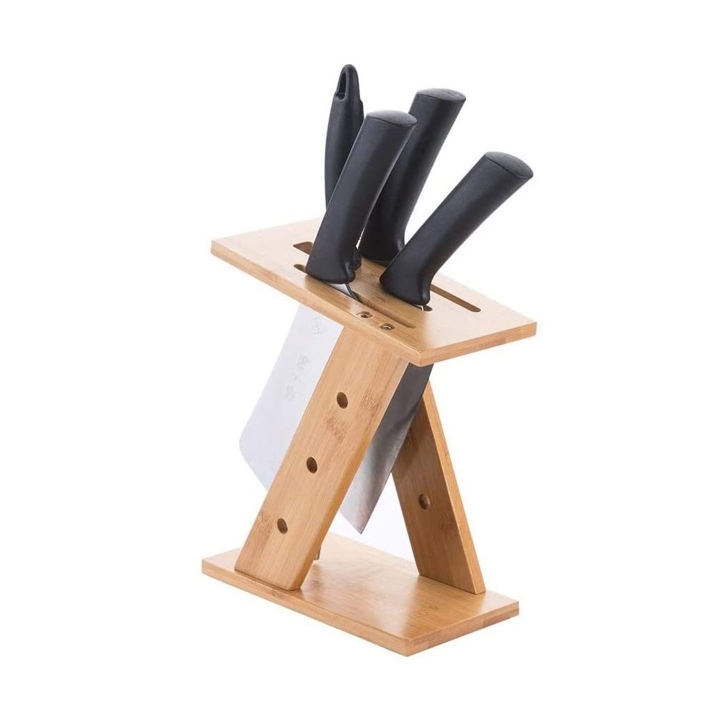 Accessoires de cuisine bloc de couteaux de cuisine en bois stable