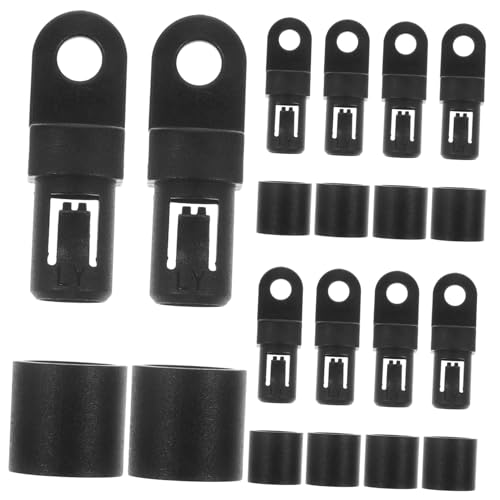 10pcs Bungee Cord End Hooks Black for Kayaks 3/8 Inch