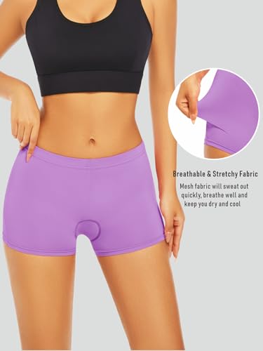Roupa íntima feminina de ciclismo acolchoada 4D shorts de bicicleta leves para ciclismo respirável d