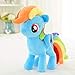 30cm cheval en peluche jouet image de dessin animé couleur poney cadeau d'anniversaire marionnette jouet créatif couple cadeau mignon beau oreiller décoration décoration de voiture