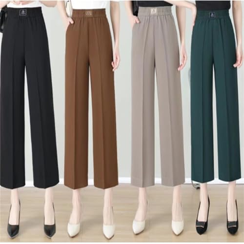 Pulisa Womens Pants, Linebalm Pants, Glamorease Perfect Drape High Rise Pull-On StretchPants, Waistband Senior Trousers2