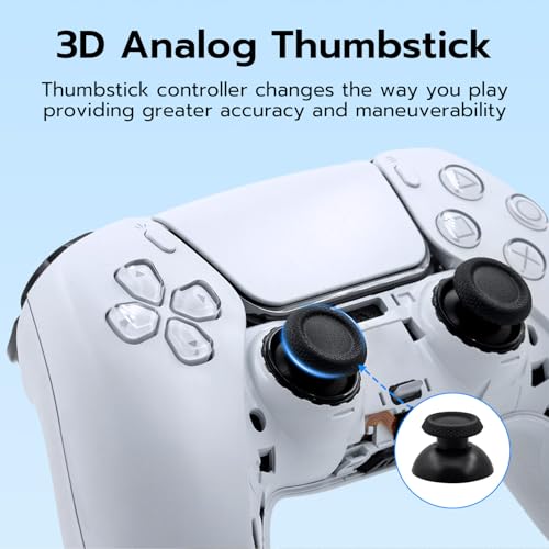 Wigearss Kit de Reparo de Joystick 7 em 1 com Ferramenta de Abertura para Controle DualSense PS5