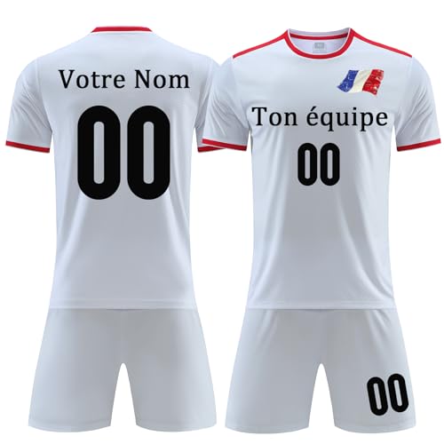 Maillot De Football Personnalisé Avec Nom Et Numéro – Ensemble Complet (maillot, Short, Chaussettes, Protège-tibias)