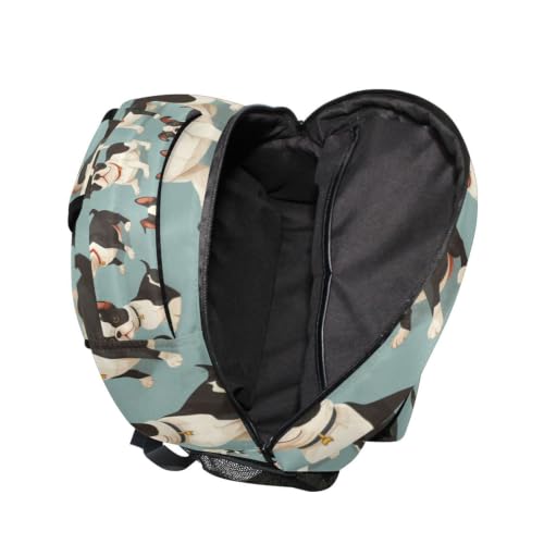 Sac à dos scolaire chiens mignons avec motifs imprimés originaux