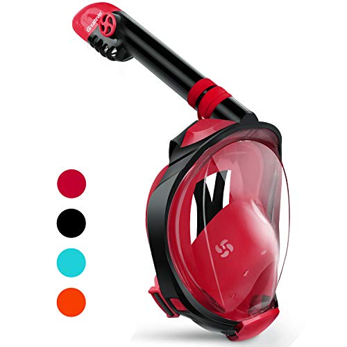 Greatever G2 Full Face Snorkel Mask with Latest Dry Top System,Foldable 180 Degree