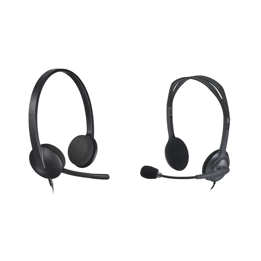 Amazon.in Buy Logitech H340 Stereo Wired On Ear Headphones with mic USB, PC/Mac/Laptop Black