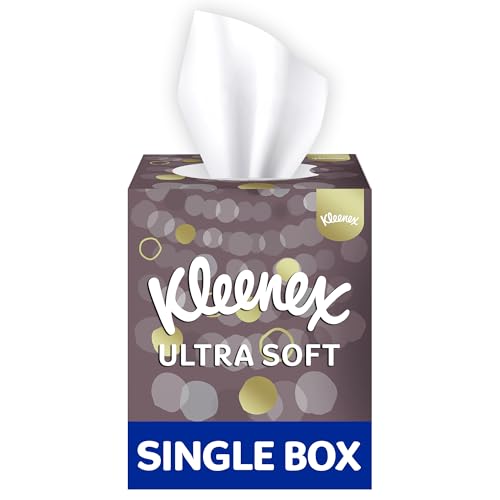 Kleenex Cubo Ultrasoft Pañuelos, 4 Capas, 48 Pañuelos, Blanco