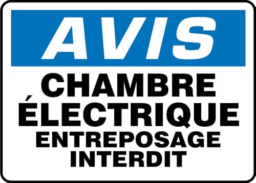 Panneau de signalisation OSHA plastique No Storage Permitted US