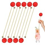 Agitadores de bebidas | Herramienta de agitación portátil de acero inoxidable, herramientas Swizzle Stick Picks - para whisky, crema de cacao caliente, chocolate, jugos de leche, hogar, cafetería, bar