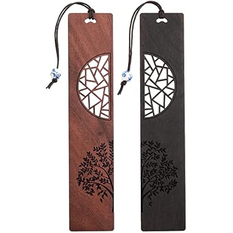 cobee Handmade Wooden Bookmarks for Reading Cover