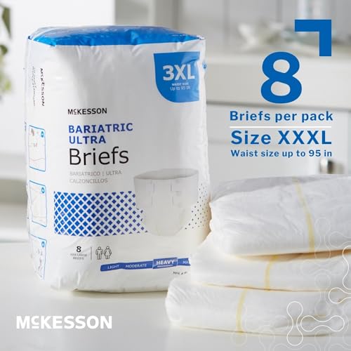 McKesson Ultra Briefs, Heavy Absorbency, 3XL, Unisex, 95 in, 8 ct - image 2