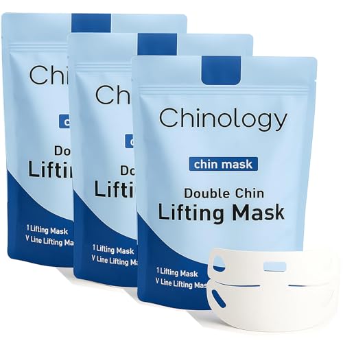 Chinology Double Chin Lifting Mask Jawline Sheet Mask Wrap Hydrating Skin Wrap with Botanical Extracts Easy Use 1520 Min Routine Suitable for All Skin Types (3)