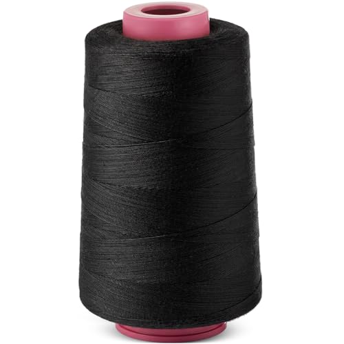Image of 1 Roll Pack of 1313 Aramid 403 Flame-Retardant Yarn, Temperature Resistant to 200℃ Under No Load, Temperature Resistant to 162℃ Under Load, 2000 Meters (Black)