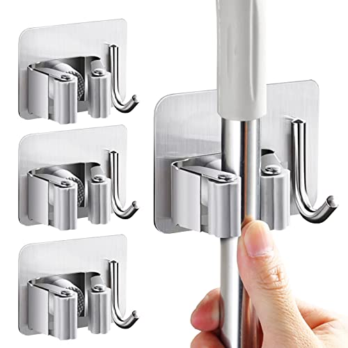 Soporte para escoba montado en la pared - Soporte para fregona y escoba Cover