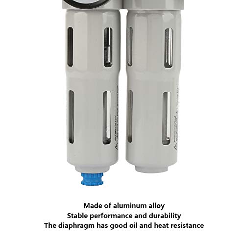 Luftquellenbehandlung – Starker Druckwiderstand,Luftfilterregler-Öler, Aluminiumlegierung – Ideal Für Die Luftquellenbehandlung – FRC-1/4 MINI – G1/4 Zoll Luftfilterregler-Kombinationsöler