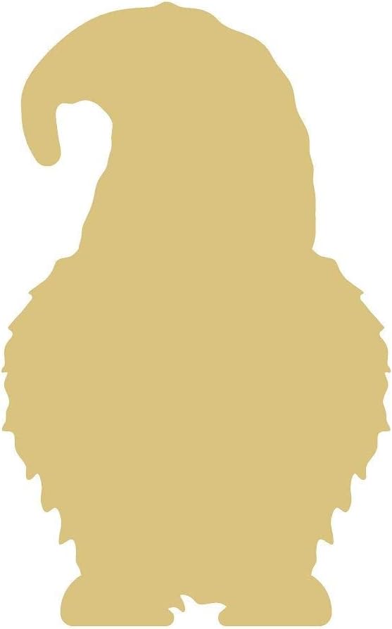 Gnome Cutout Garden Decor Cut Out Unfinished Wood Summer Or Spring Door Hanger MDF Shape Canvas Style 8