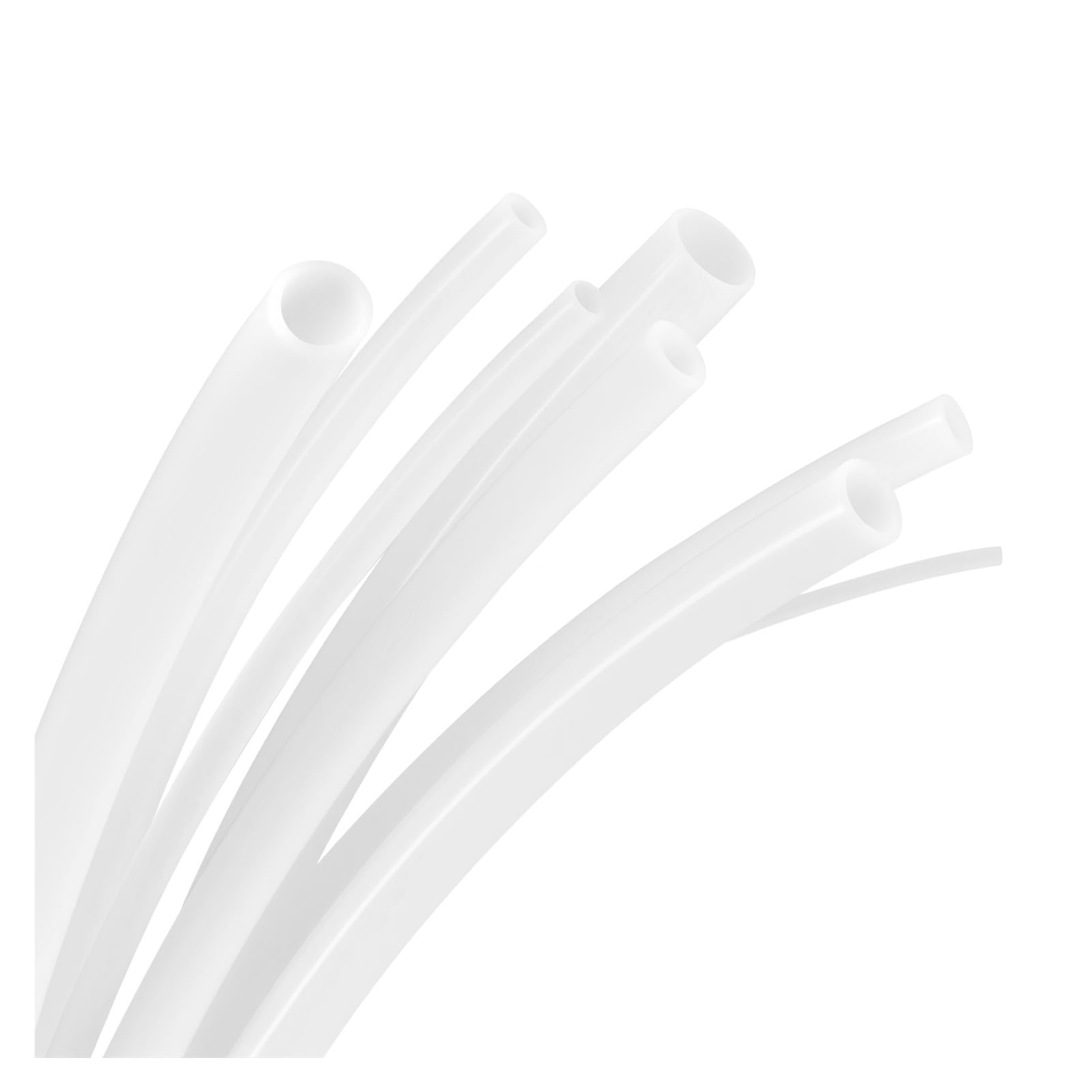 PTFE Tubo Manguera aislada Extrusora Bowden J-head Hotend Throat Piezas de impresión 3D(White,5 METERS_ID 2MM X OD 4MM)
