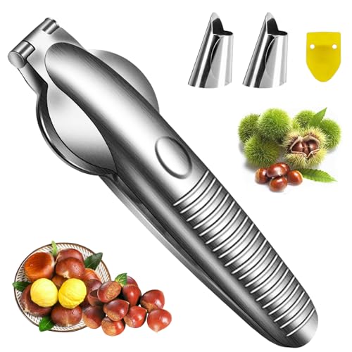 Cortador de Castañas, Alicates Castañas, Abridor Castañas, Cortador de Castañas de Acero Inoxidable, Abridor Castañas Acero Inoxidable, Chestnut Cutter Opener, Pinza Castaña, Herramientas de Cocina