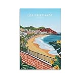 Muestra tu personalidad: Los Cristianos Travel Tenerife Paisaje urbano minimalista, todo el mundo necesita carteles para mostrar su personalidad favorita. Aquí tenemos marco y sin marco para elegir y tendrás muchas opciones para organizarlos en tu pared, ¡muy emocionante!