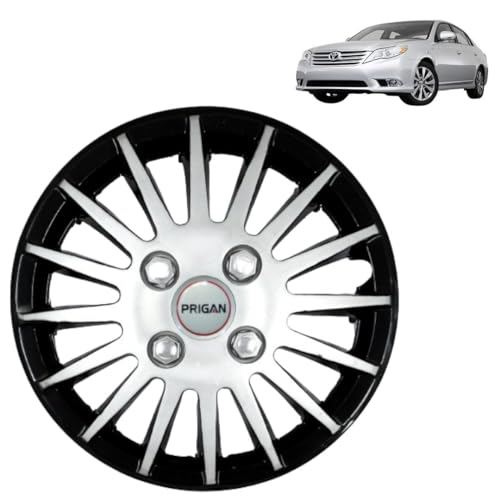 Image of Prigan Toyota Camry Black Silver Wheel Cover 16 inch for Toyota Camry (Set of 4 Pcs) (Press Fitting) Model- Camry DC 16