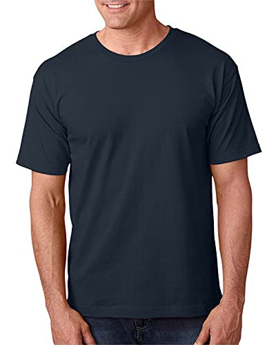 Bayside Apparel USA-Made 100% Cotton Short Sleeve T-Shirt 5040 Dark Navy