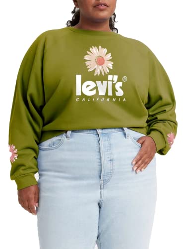 Levi's Sweatshirt 52443-0009-BIG-W Garzierte Baumwolle., Säuregrün., XXL