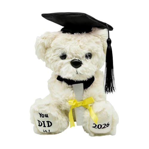 Oso de graduación de peluche, pieza de recuerdo para graduación, 2026, oso de peluche para graduados de secundaria, para guardería, escuela primaria, escuela secundaria, universidad, graduación,