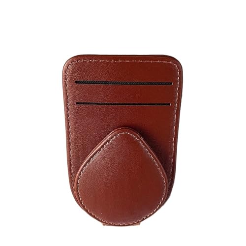 Étui lunettes de soleil voiture rouge en cuir de haute qualité pour intérieur