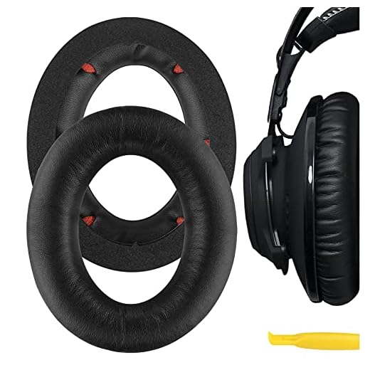 Geekria Öronskydd ersättning för HyperX Cloud Revolver öronkudde ersättning för HyperX Revolver S Gaming headset öronkudde öronskydd öronkuddar reparationsdelar (svart)