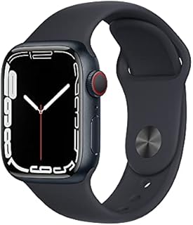 Apple Watch Series 7 (GPS + Cellular, 44MM) - Aluminiumgehäuse Mitternacht mit Sportarmband Mitternacht (Generalüberholt)
