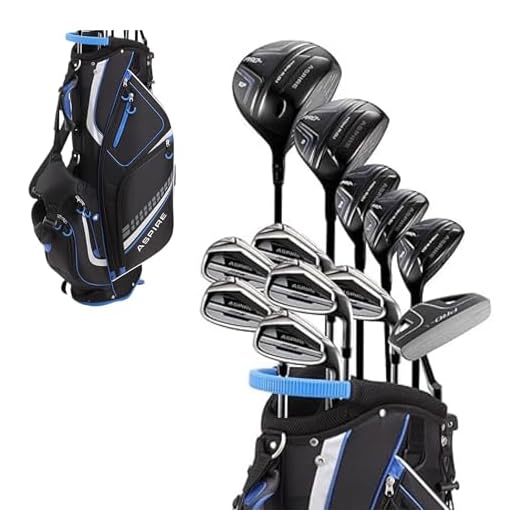 19 Piece Men's Complete Golf Club Package Set with Titanium Driver, 3 Fairway Wood, 3-4-5 Hybrids, 6-SW Irons, Putter, Stand Bag, 5 H/C's - Choose Options! (Regular Size, Special Ti-Face Driver)