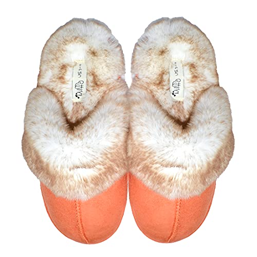 Millffy Women's Comfy Faux Fur Lining Clog Scuff House Shoes Memory Foam Slip on Anti-Skid Sole2