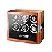 Automatico Scatola Carica Orologio for 6 Orologi, Tocca Lo Schermo LCD E Telecomando, 5 Modalità Di Rotazione Con Cuscino for Orologio Regolabile, Luce A LED Integrata (Color : A)