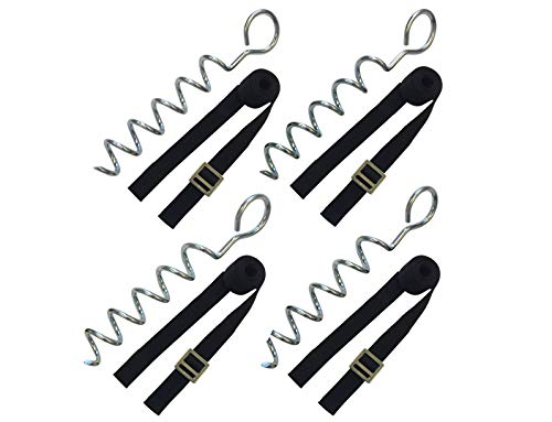 STARFLEX Fixation Trampoline 4 Ancrage Forme en Spirale, Robuste et Galvanisés Cover