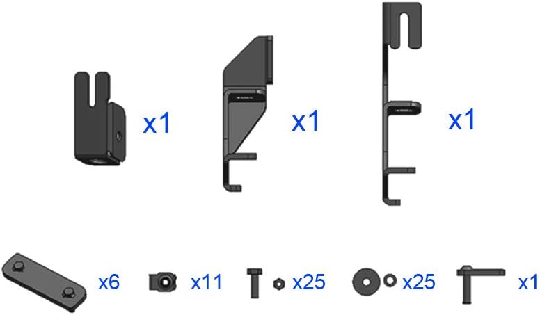HD Ridez Blow Molding Running Boards Side Step Compatible with Chevy Silverado GMC Sierra 2007-2018 Double Extended Cab & 2500 3500 2019 (Excl. 07 Classic)
