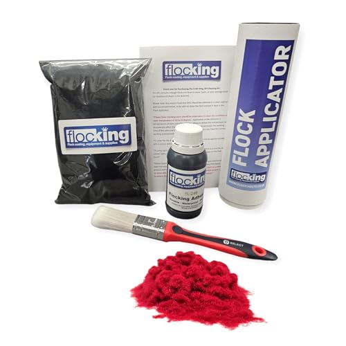 Kit de flocage - Floccateur en nylon - Tableau de bord floqué - Projet - Finition résistante -...